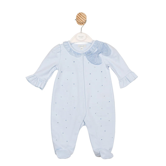 Mintini Blue Bow Onesie