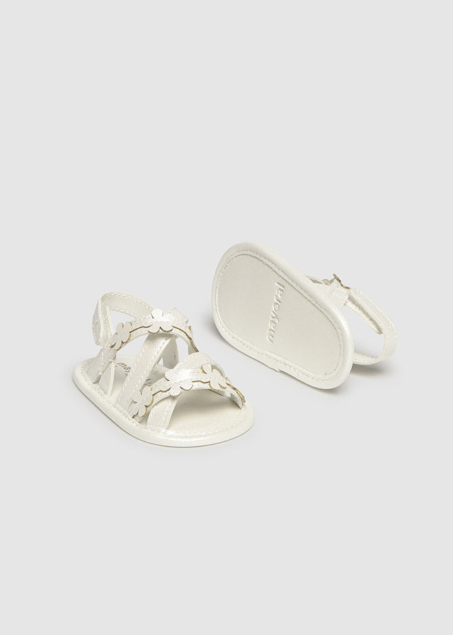 Mayoral White Flower Sandals