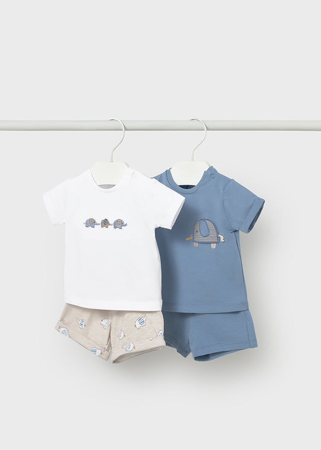 Mayoral Elephant T-shirt & Short Sets