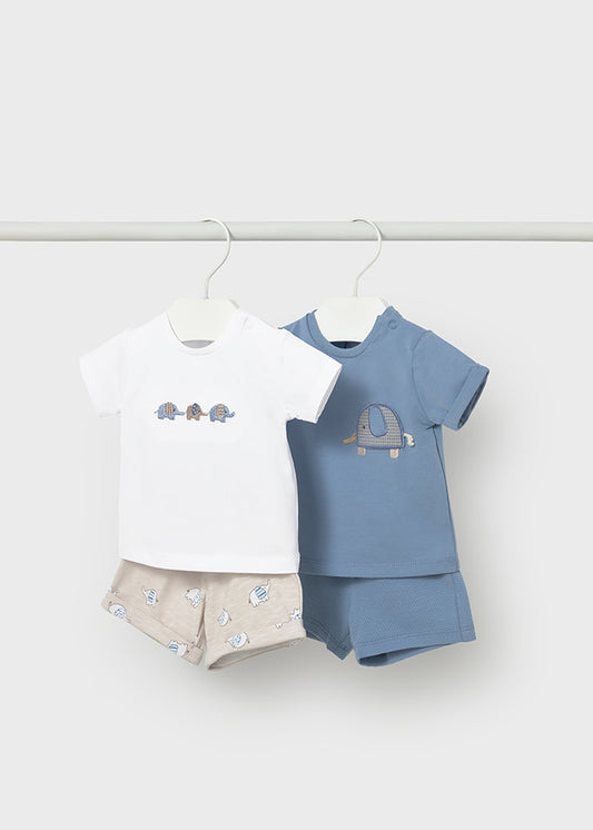 Mayoral Elephant T-shirt & Short Sets