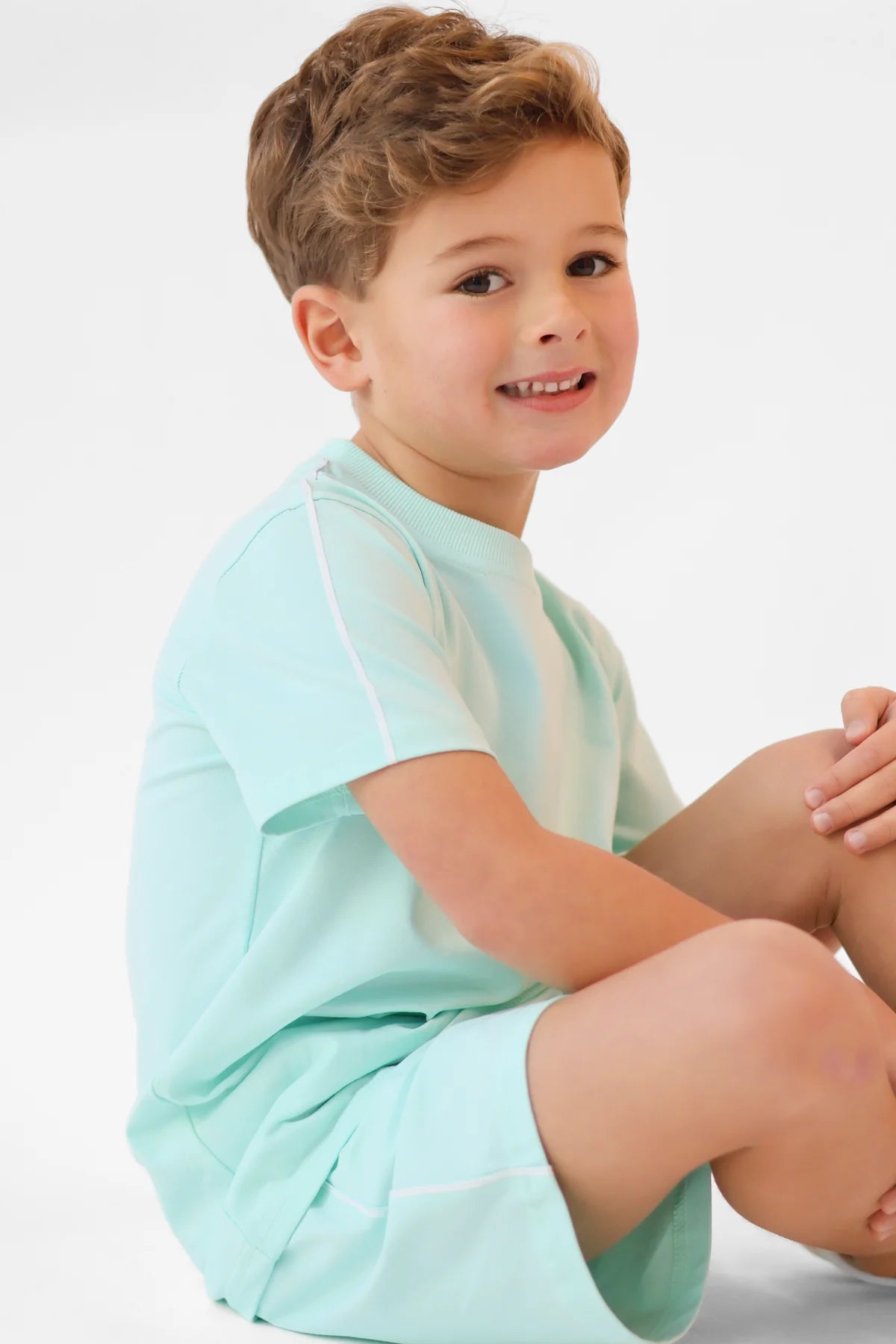 Harris Kids Eddie Mint Shorts Set