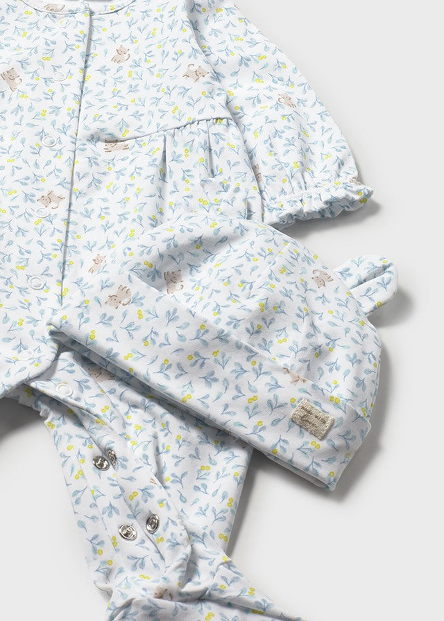 Mayoral Kitten Onesie & Hat