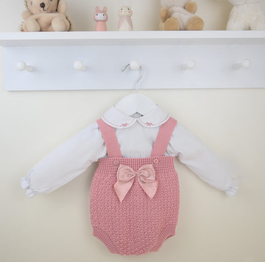 Pex Dusky Pink Lucinda Dungaree Set