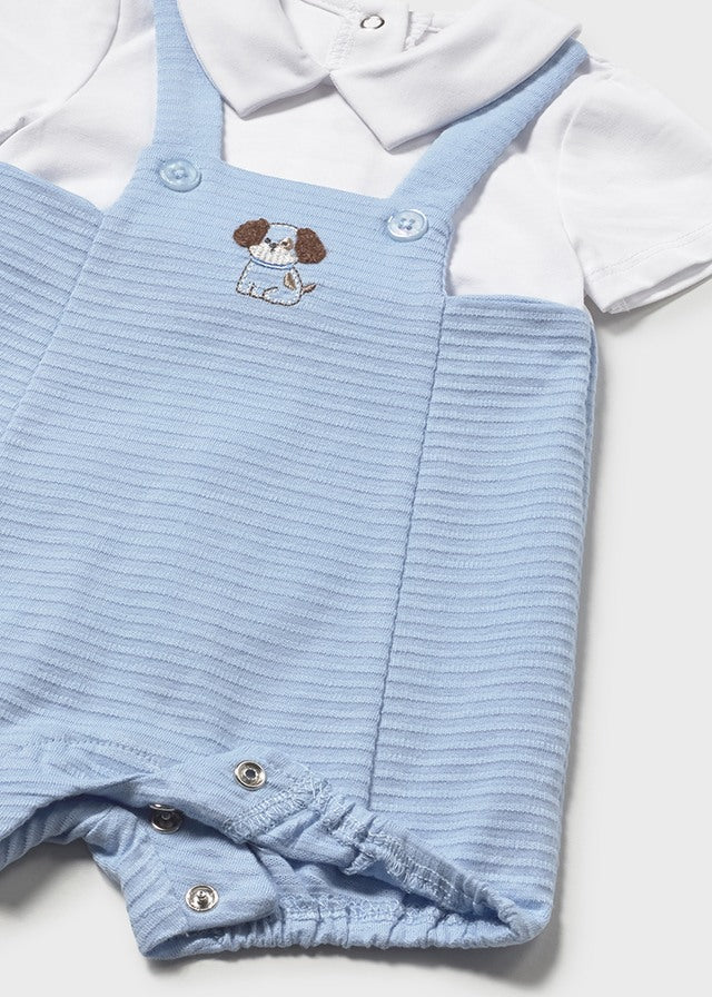 Mayoral Blue Puppy Romper