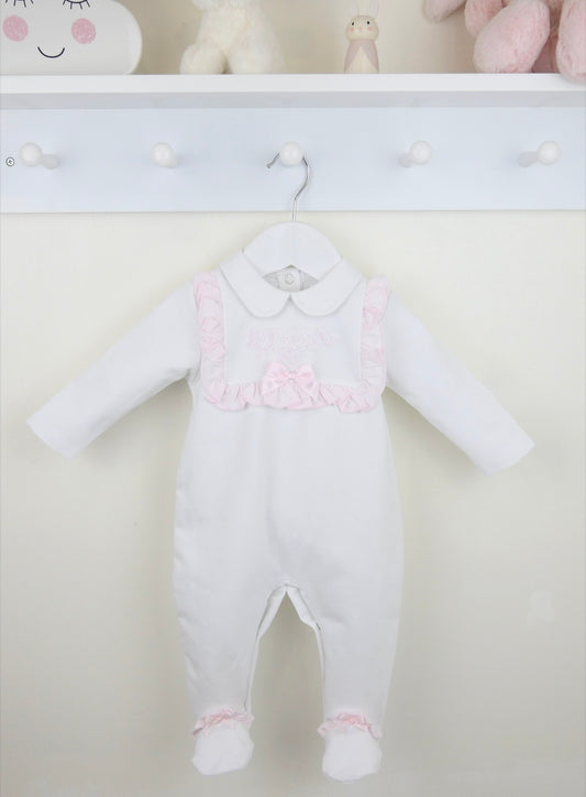 Pex Rosa White Sleepsuit