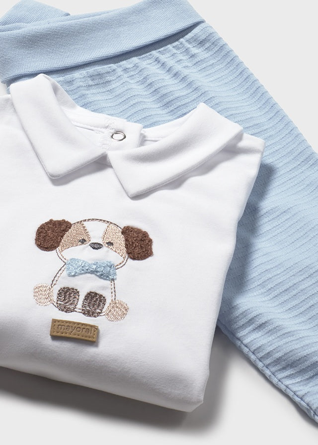 Mayoral Blue Puppy Trouser Set
