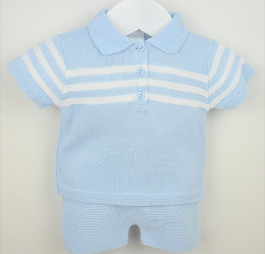 Pex Blue Mateo Shorts Set