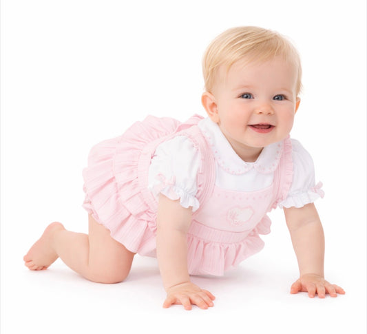 Pastels & Co Pink Dungaree Outfit