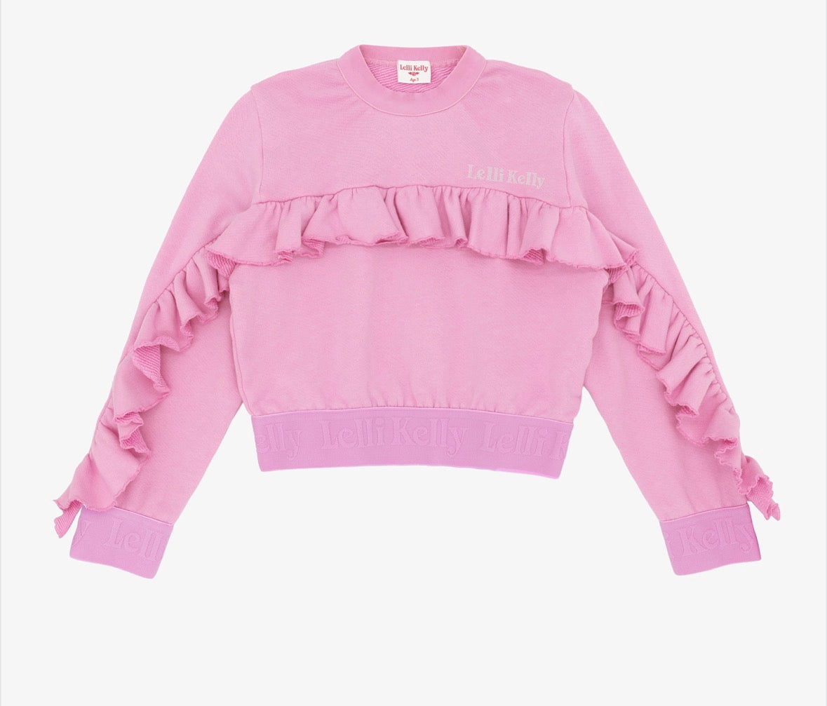 Lelli Kelly Pink Ruffle Sweatshirt