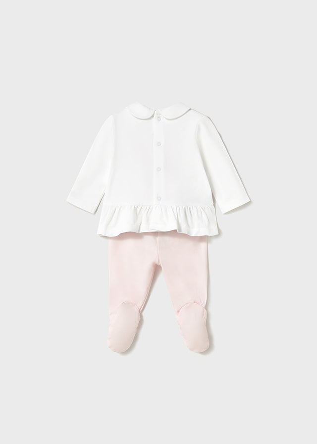 Mayoral Pink Flower Trouser Set