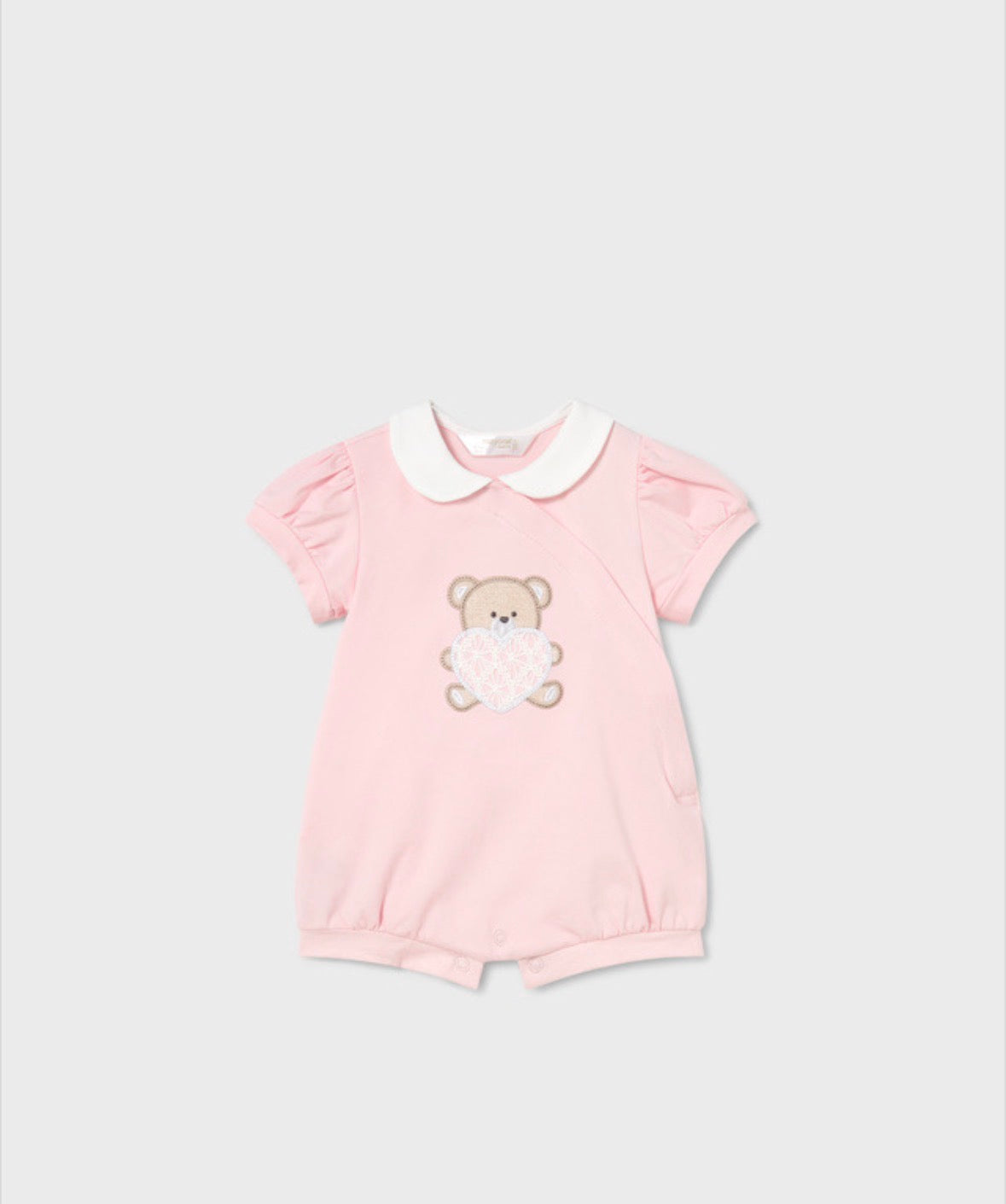 Mayoral Pink Bear Rompers