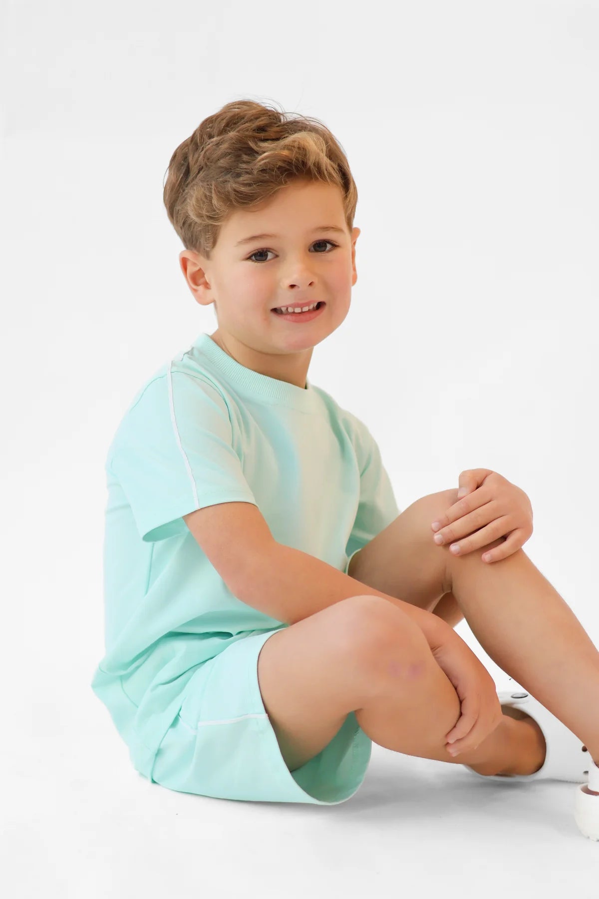 Harris Kids Eddie Mint Shorts Set