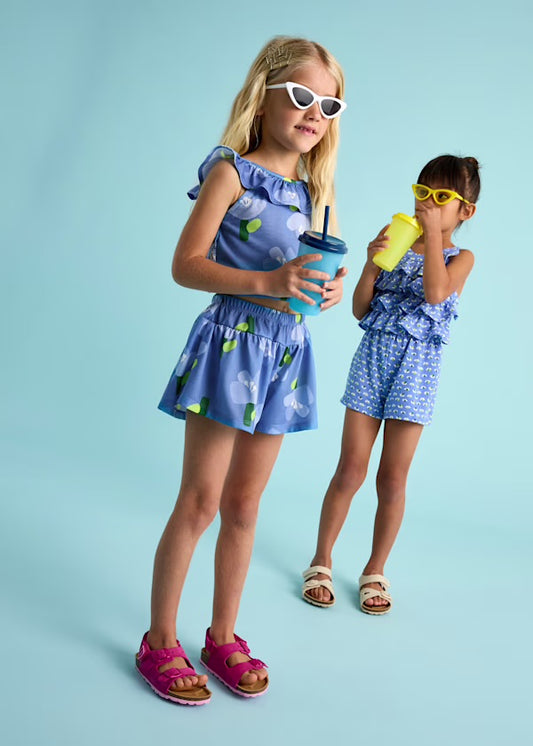 Mayoral Blue Flower Set
