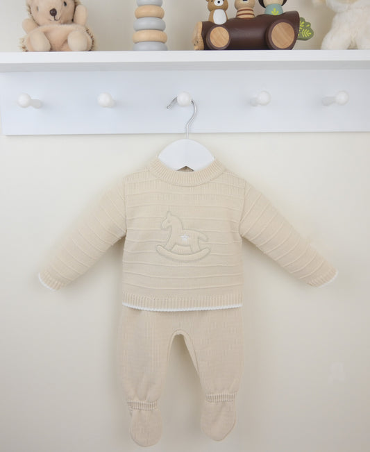 Pex Beige Rocking Horse Set