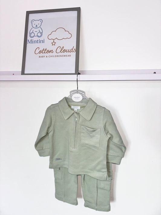 Mintini Sage Green Polo Set AW25