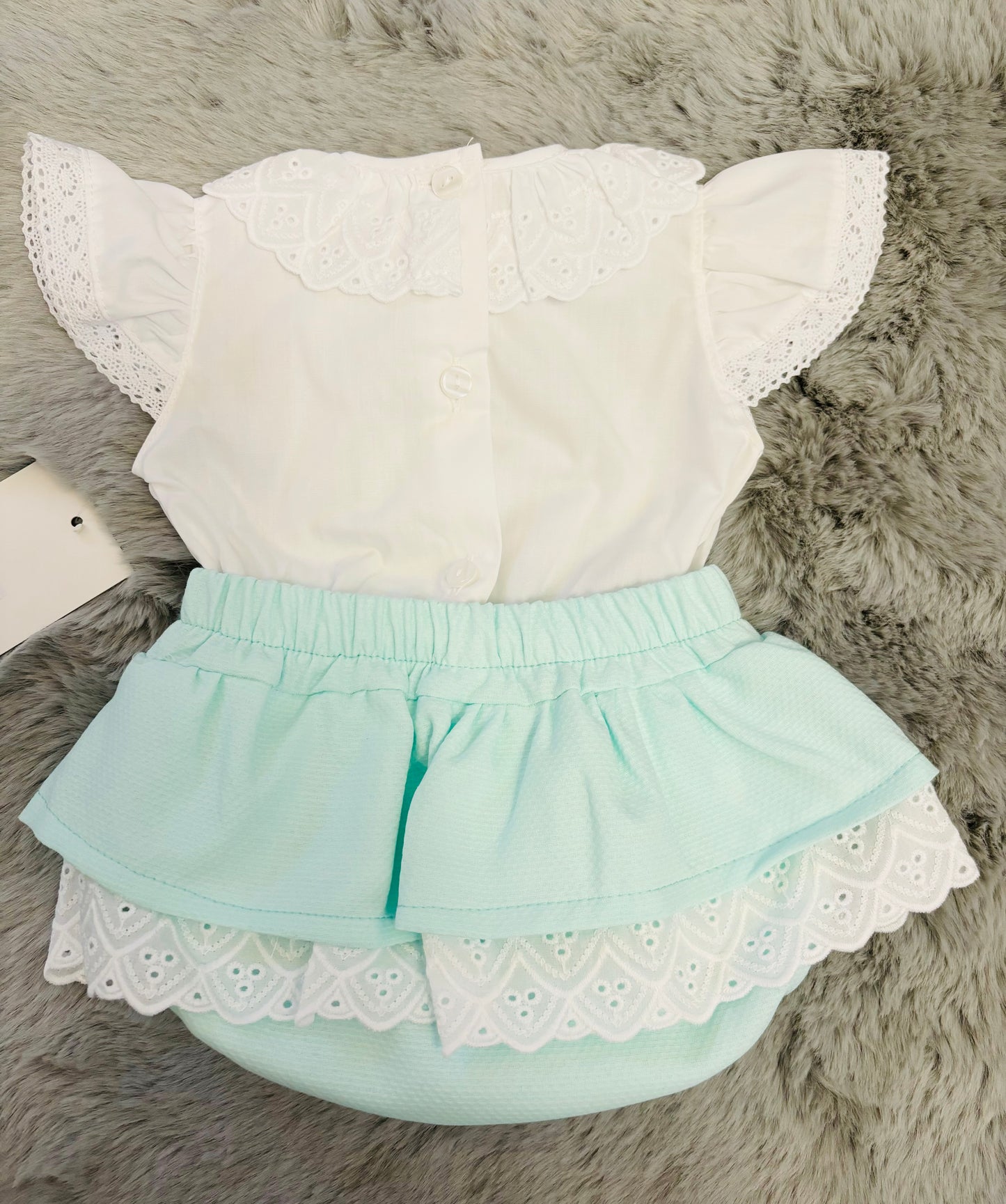 Mint Bow Jam Pant Frill Outfit