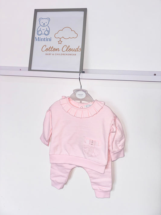 Mintini Frill Pink Jogsuit AW25