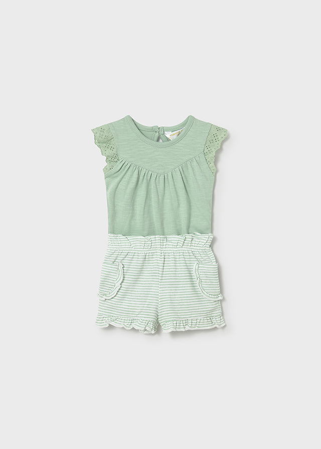Mayoral Green Bodysuit & Shorts Sets