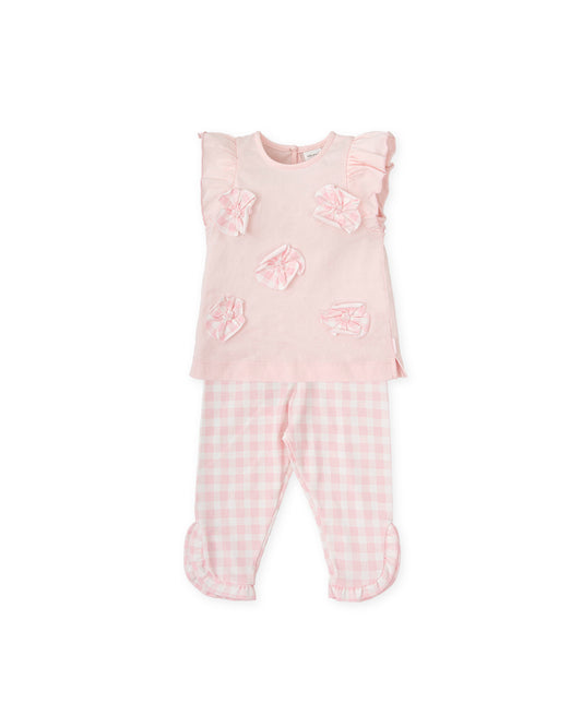 Preorder Tutto Piccolo Pink Gingham Legging Set