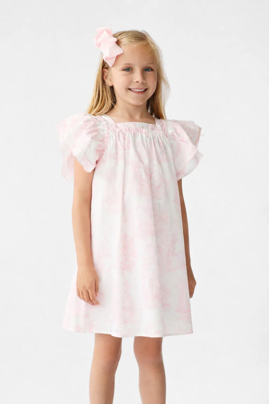 Harris Kids Pink Paisley Dress