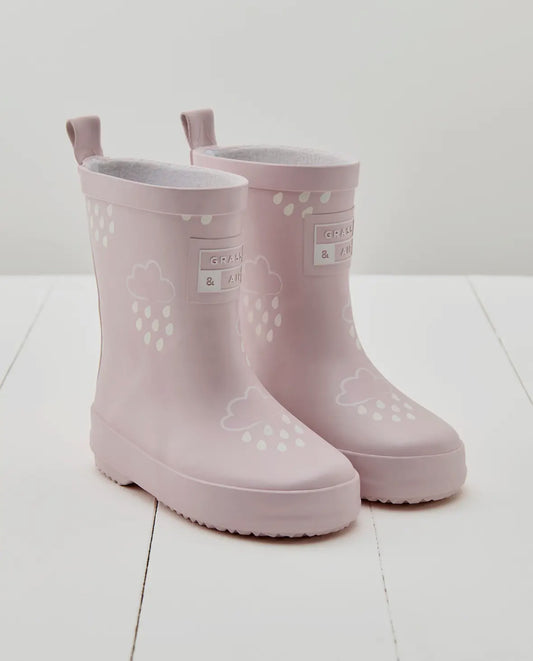 Baby Pink Grass & Air Wellies