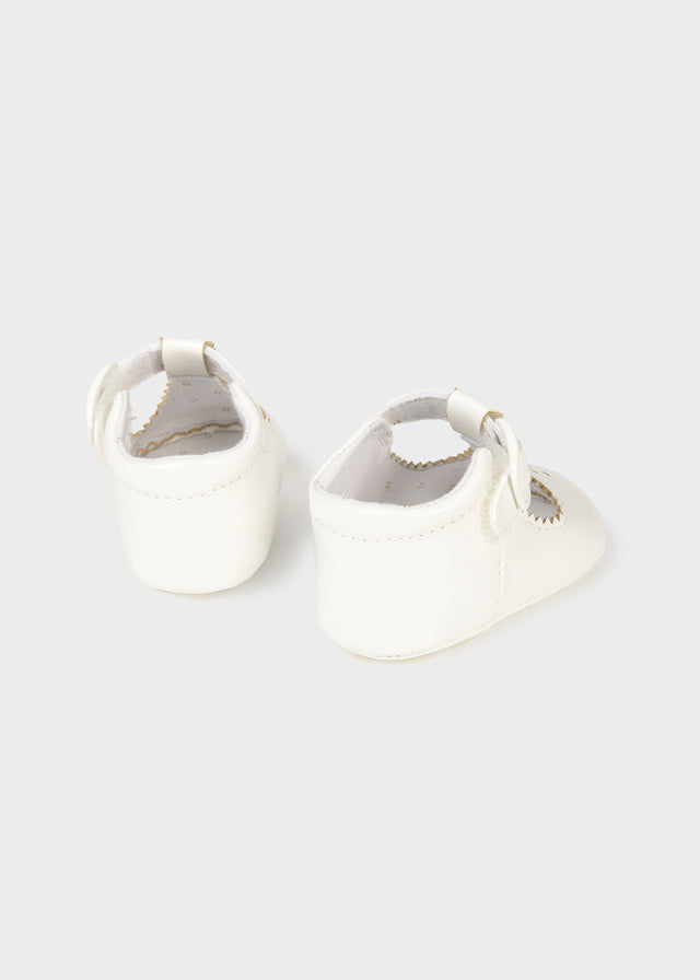 Mayoral White Baby Shoes