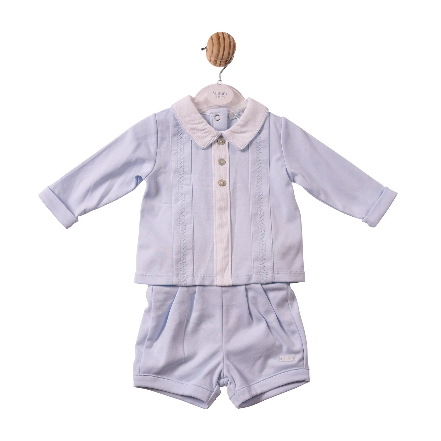 Mintini Blue Top & Bloomer Set