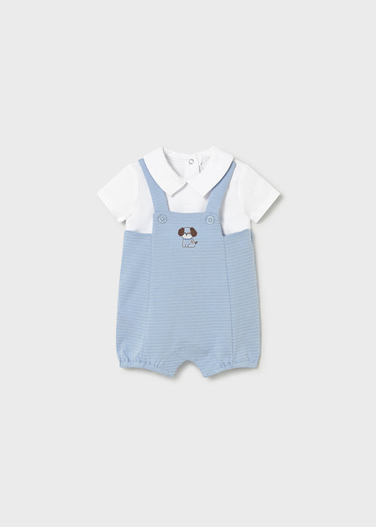 Mayoral Blue Puppy Romper