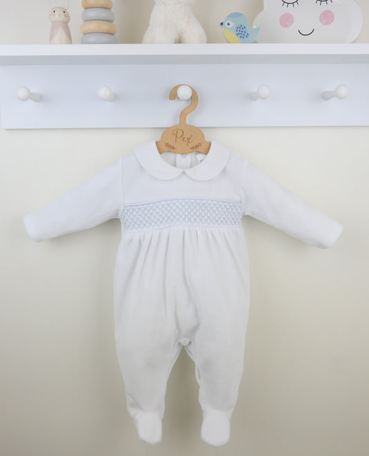 Pex White Albert Sleepsuit