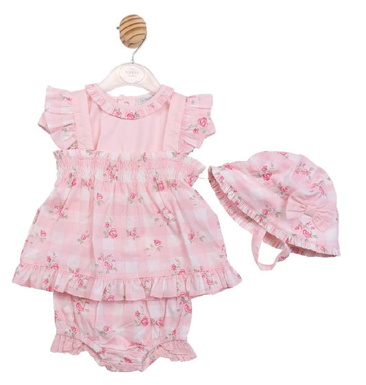 Mintini Pink Jam Pant & Hat Set