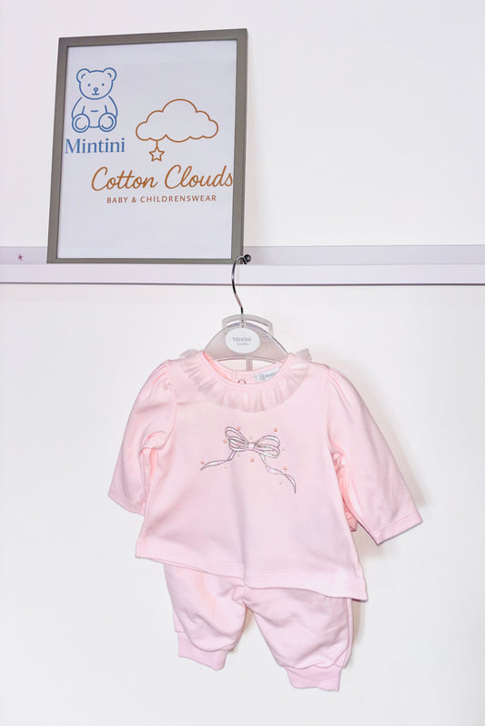 Mintini Pink Bow Jogsuit AW25