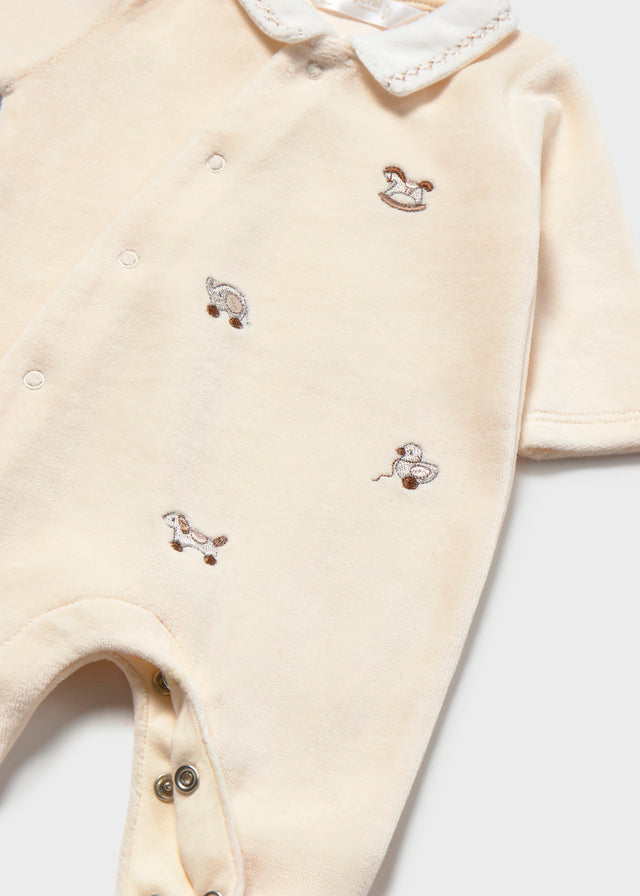 Mayoral Toy Velour Onesie