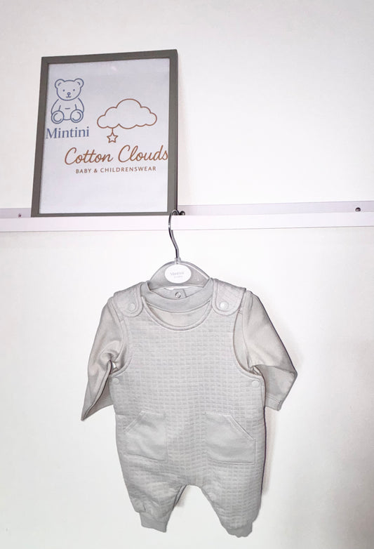 Mintini Grey AW25 Dungaree Set