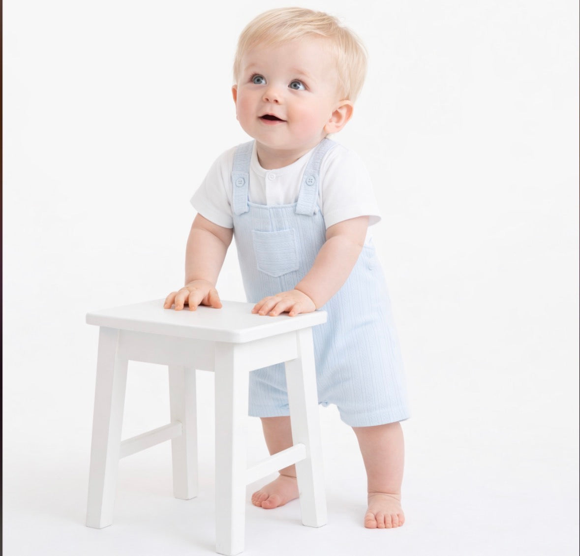 Pastels & Co Blue Dungaree Outfit