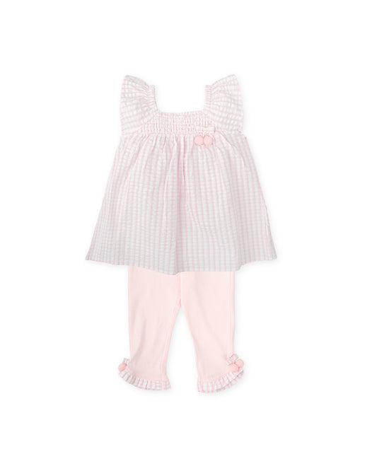 Tutto Piccolo Pink Gingham Legging Set