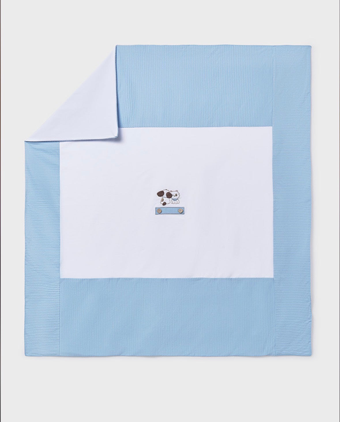 Mayoral Blue Puppy Blanket