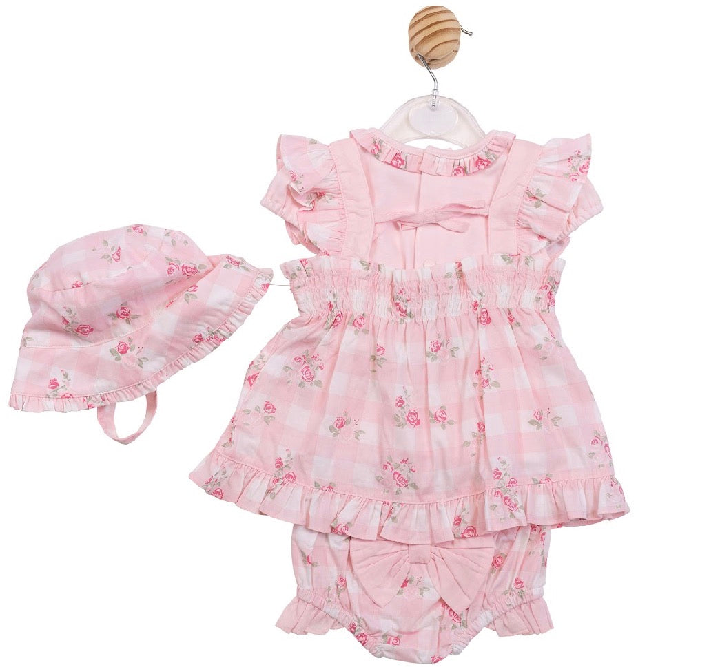 Mintini Pink Jam Pant & Hat Set