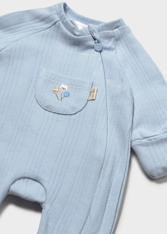 Mayoral Blue Balloon Onesie Ribbed