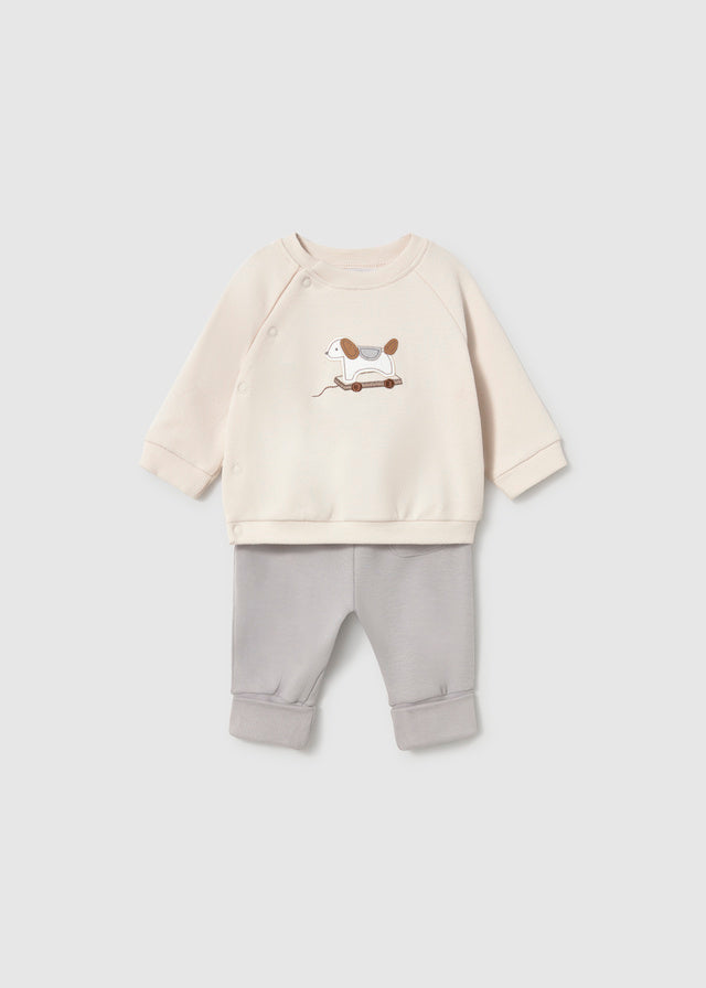 Mayoral Beige Puppy Lounge set