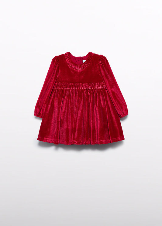 Abel & Lula Red Velvet Dress