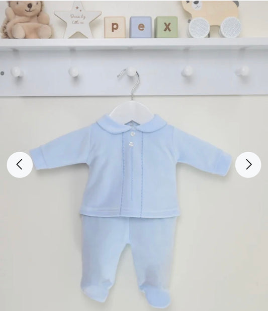 Pex Blue Velour Outfit