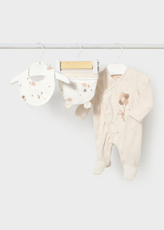 Mayoral Beige Balloon 3 Piece Set