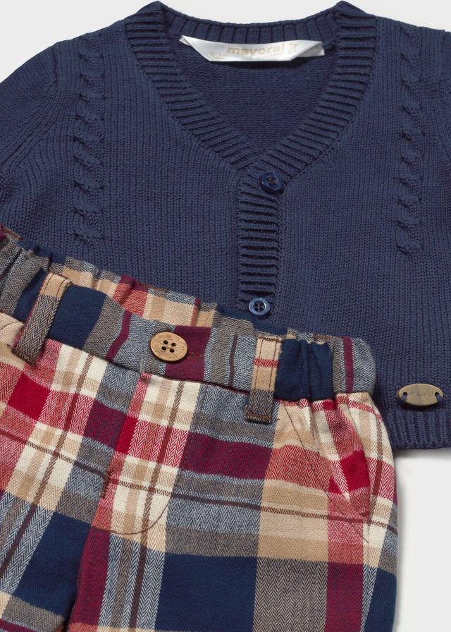 Mayoral Tartan Trouser Outfit