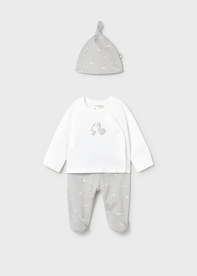 Mayoral Grey Love You Swan Set