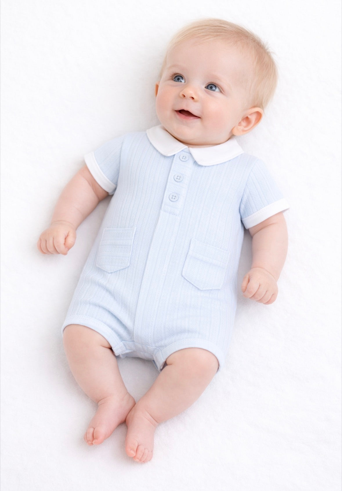 Pastels & Co Blue Hudson Romper