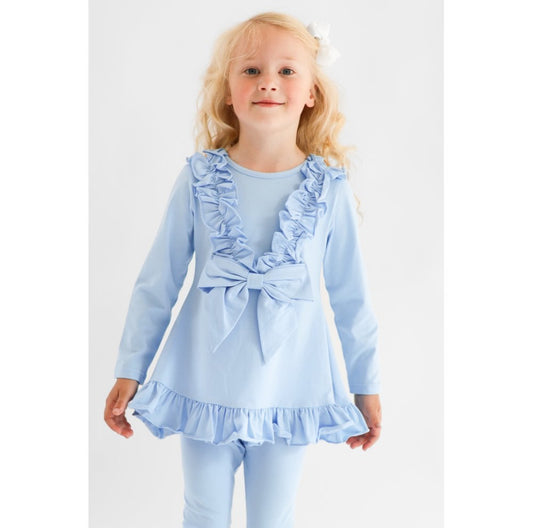 Harris Kids Blue Frill Trouser Set