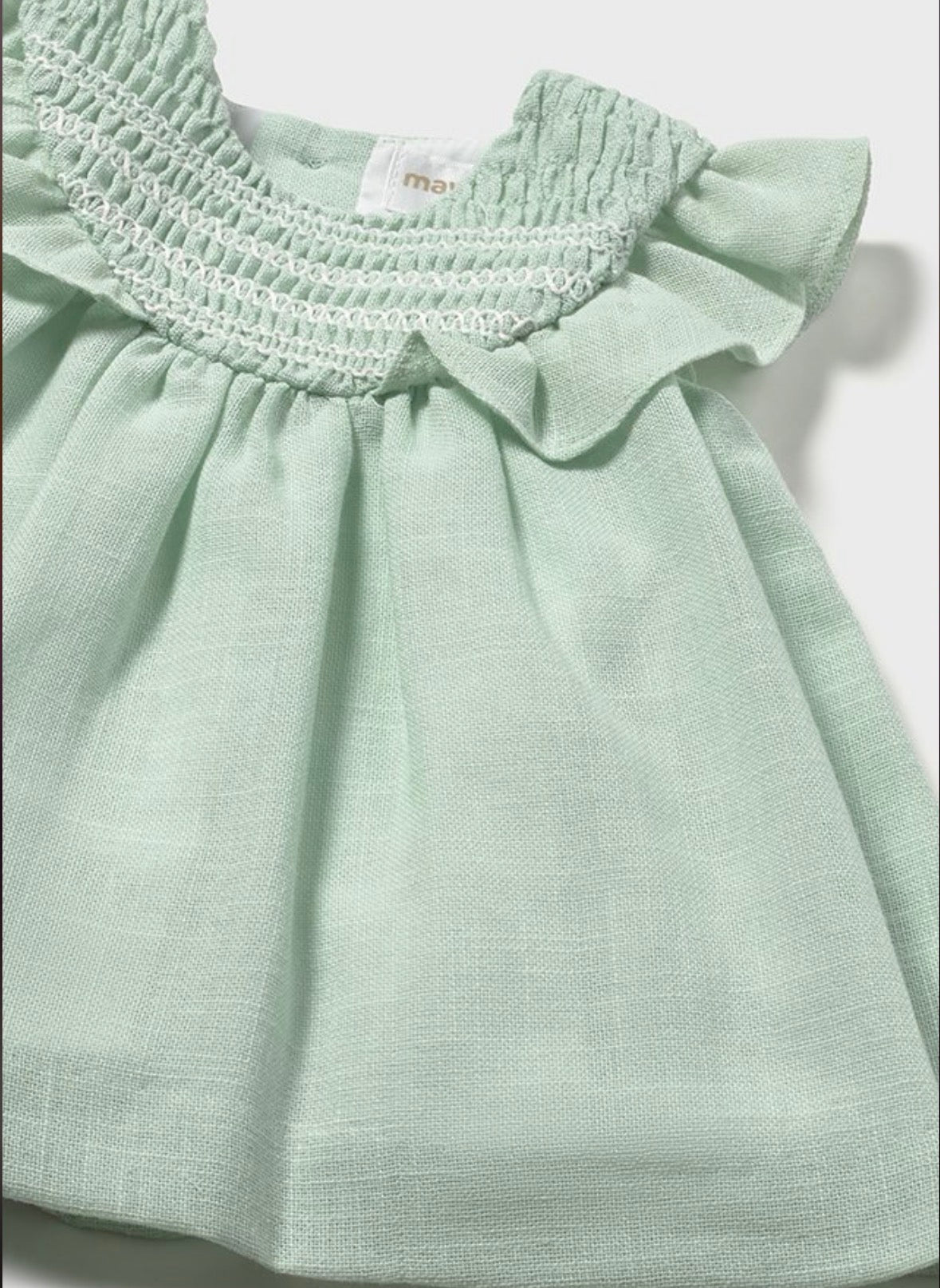 Mayoral Green Smock Dress
