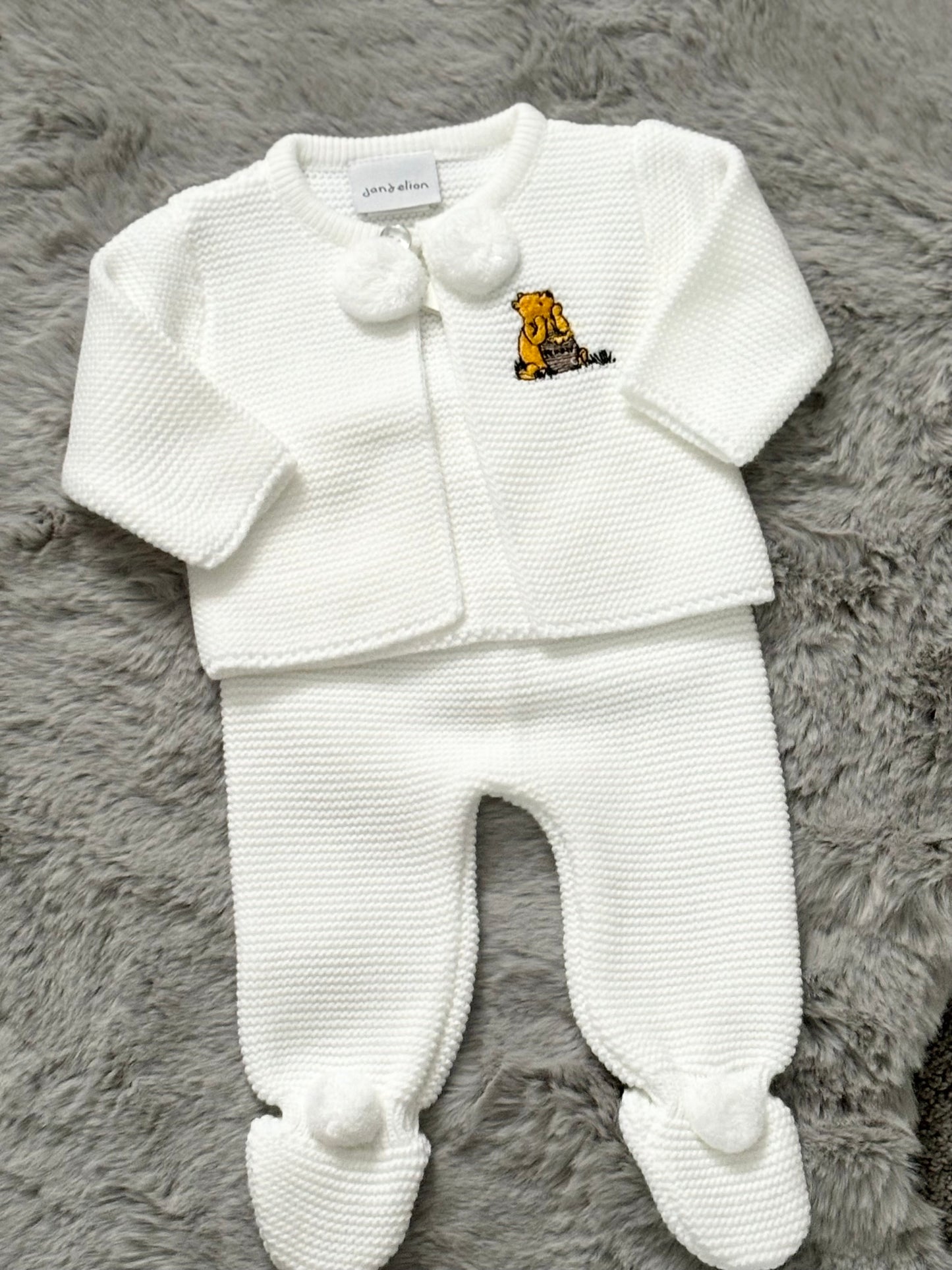 Dandelion White Bear Pom Suits