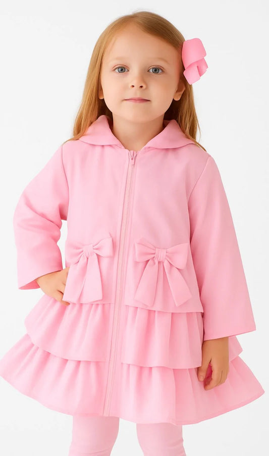Harris Kids Pink Serena Frill Jacket