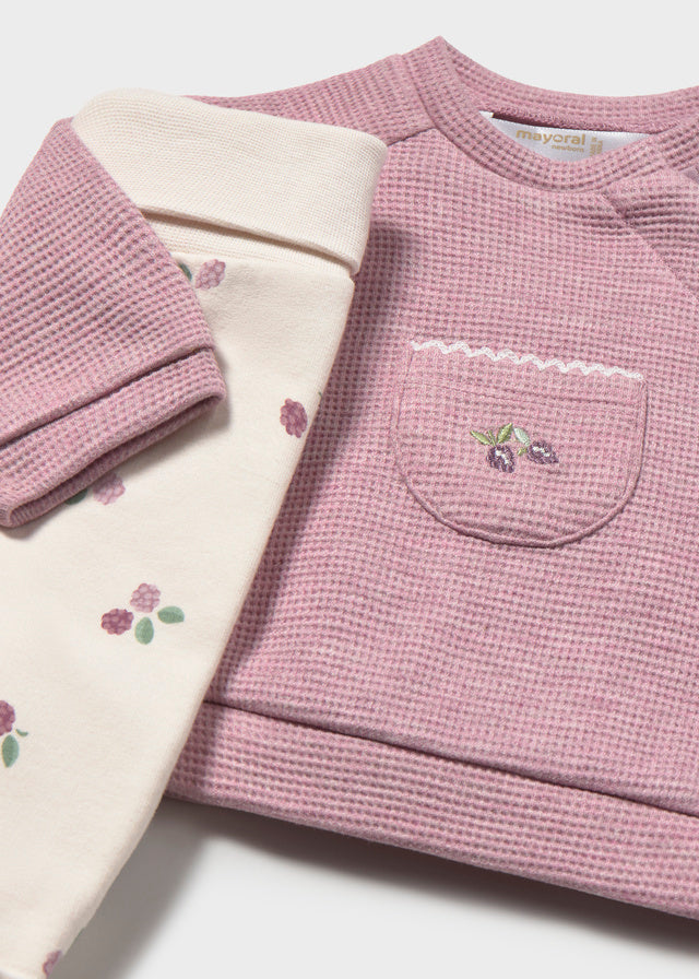 Mayoral Pink Floral Set